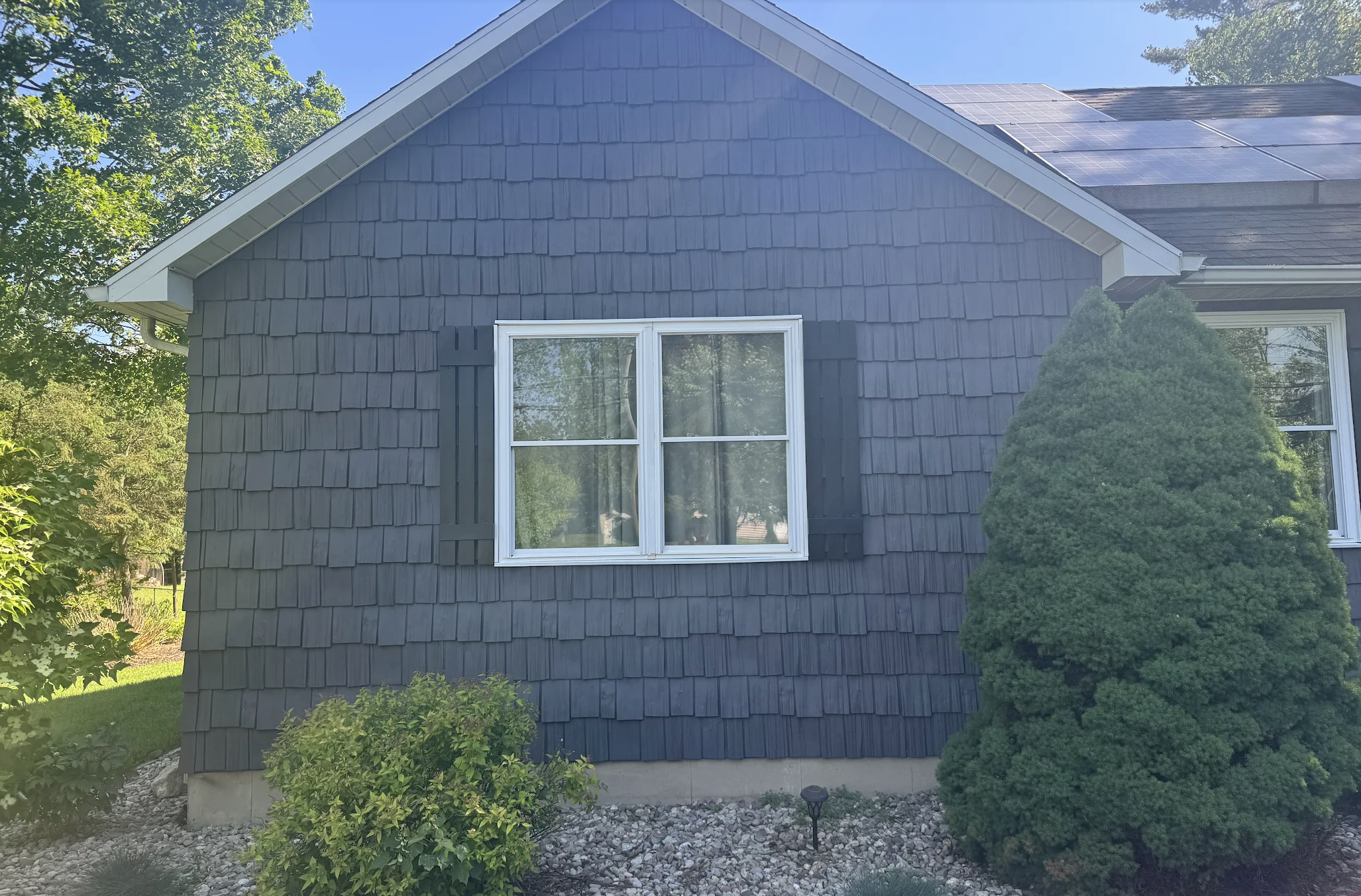 Finished exterior painting project by Blue Diamond Painters
