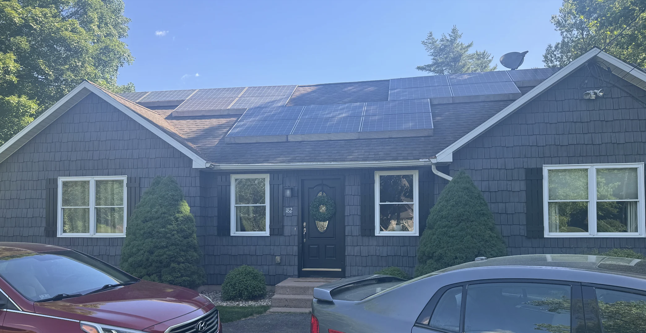 Exterior painting project in Enfield CT by Blue Diamond Painters
